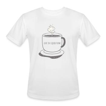 Love In Liquid Form - Men's Moisture Wicking Performance T-Shirt - white - Front - Jackson (183cm)