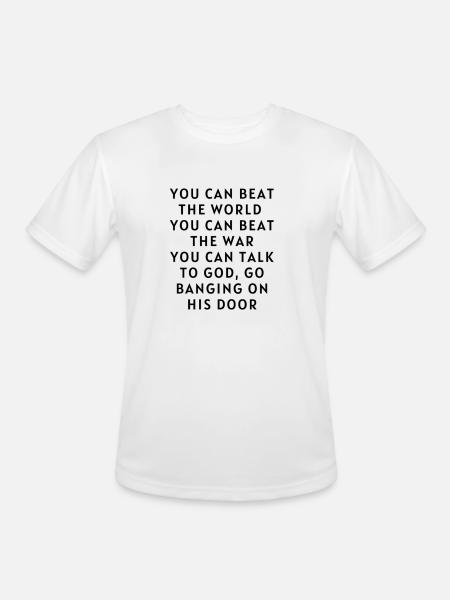 Motivation quote - Men's Moisture Wicking Performance T-Shirt - white