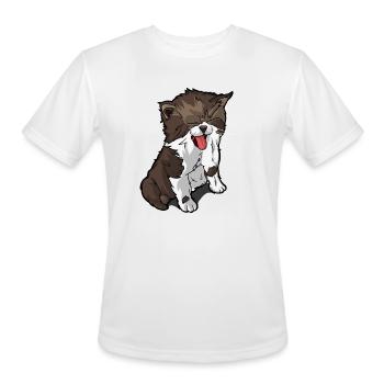 Cute Kitten - Men's Moisture Wicking Performance T-Shirt - white - Front - Jackson (183cm)