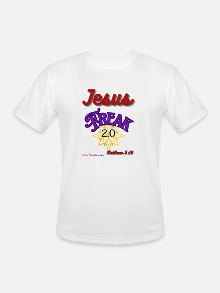 Jesus Freak 2 0 - Men's Moisture Wicking Performance T-Shirt - white