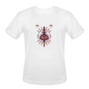 Blade of Insight - Men's Moisture Wicking Performance T-Shirt - white - Front - Jackson (183cm)