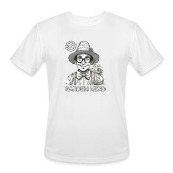 Nerd du jardin - T-Shirt Performance pour hommes - blanc - Devant - Jackson (183cm)