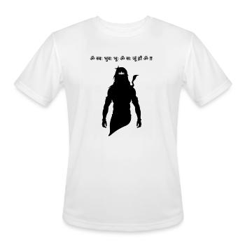 Bhole Mantra - Men's Moisture Wicking Performance T-Shirt - white - Front - Jackson (183cm)