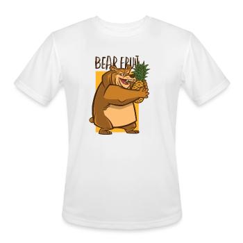 Bear Fruit - Men's Moisture Wicking Performance T-Shirt - white - Front - Jackson (183cm)