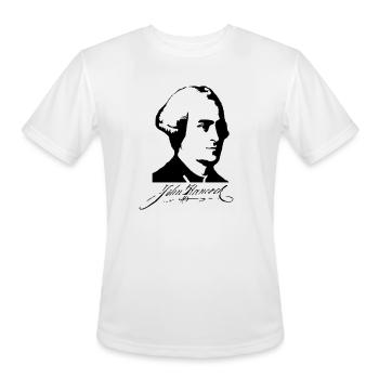 John Hancock - Men's Moisture Wicking Performance T-Shirt - white - Front - Jackson (183cm)