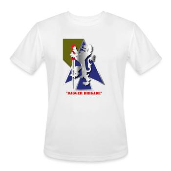 Army 2nd Bde Combat Tm Dagger Brigade 1st ID - Men's Moisture Wicking Performance T-Shirt - white - Front - Jackson (183cm)