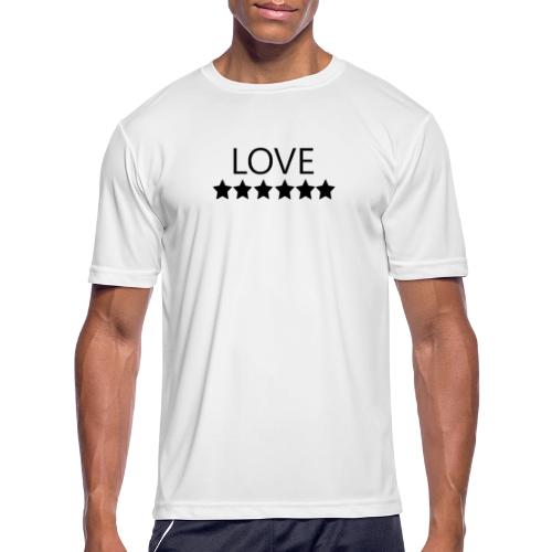 LOVE (Black font) - Men's Moisture Wicking Performance T-Shirt