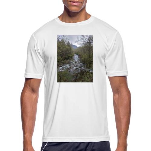 Greenbrier River in Great Smoky Mountains N. P. - Men's Moisture Wicking Performance T-Shirt