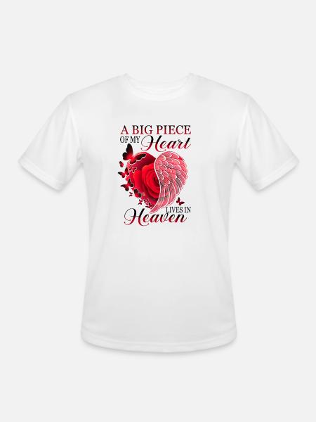 Heart Piece - Men's Moisture Wicking Performance T-Shirt - white