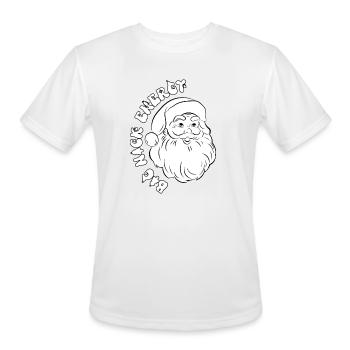 Big Nick Energy Holiday Xmas Christmas Santa Claus - Men's Moisture Wicking Performance T-Shirt - white - Front - Jackson (183cm)