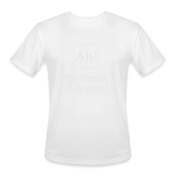 The Element of Surprise - Men's Moisture Wicking Performance T-Shirt - white - Front - Jackson (183cm)