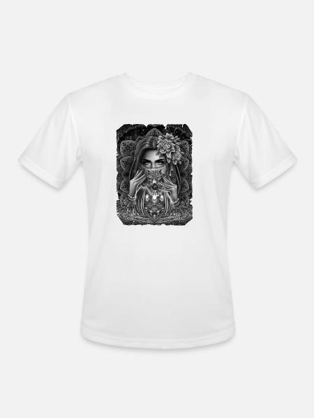 Sinner skull mask - Men's Moisture Wicking Performance T-Shirt - white