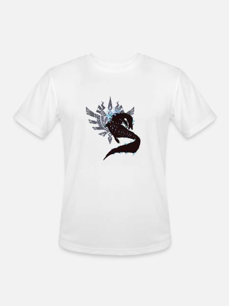 Abyssal Lagiacrus - Sunset Shores - Men's Moisture Wicking Performance T-Shirt - white