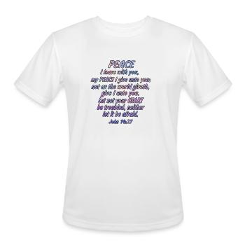 John - Men's Moisture Wicking Performance T-Shirt - white - Front - Jackson (183cm)