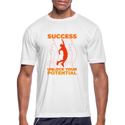 Unlock Success - Men's Moisture Wicking Performance T-Shirt
