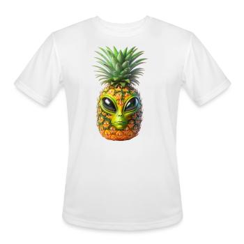 Alien Pineapple - Men's Moisture Wicking Performance T-Shirt - white - Front - Jackson (183cm)