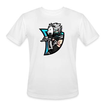 Masked Horse Rider Neon Blade - Men's Moisture Wicking Performance T-Shirt - white - Front - Jackson (183cm)