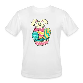 Surprise Bunny - Men's Moisture Wicking Performance T-Shirt - white - Front - Jackson (183cm)