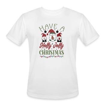 Have a holly jolly christmas - Men's Moisture Wicking Performance T-Shirt - white - Front - Jackson (183cm)