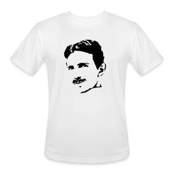 Nerd - T-Shirt Performance pour hommes - blanc - Devant - Jackson (183cm)