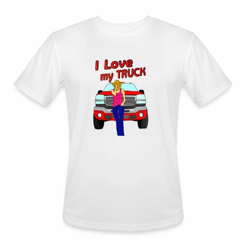 Girls Love Trucks Too - Men's Moisture Wicking Performance T-Shirt