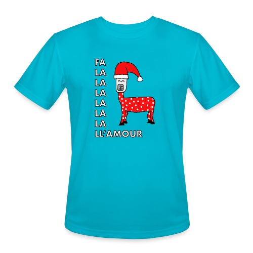 Christmas llama. - Men's Moisture Wicking Performance T-Shirt