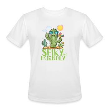 Spiky And Friendly - Men's Moisture Wicking Performance T-Shirt - white - Front - Jackson (183cm)