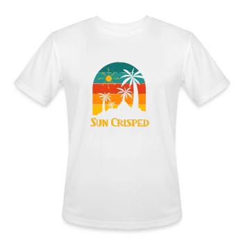 Sun Crisped Beach Summer Ocean Tropical Holiday - Men's Moisture Wicking Performance T-Shirt - white - Front - Jackson (183cm)