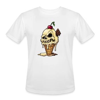 SPOOKY_ICECREAM_CONE - Men's Moisture Wicking Performance T-Shirt - white - Front - Jackson (183cm)