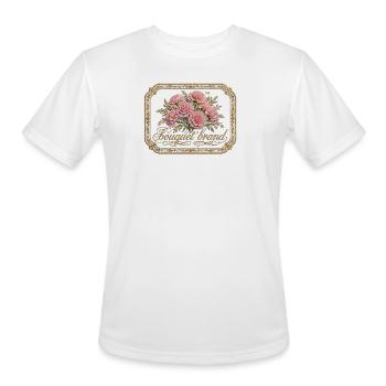 Bouquet brand tm  - Men's Moisture Wicking Performance T-Shirt - white - Front - Jackson (183cm)