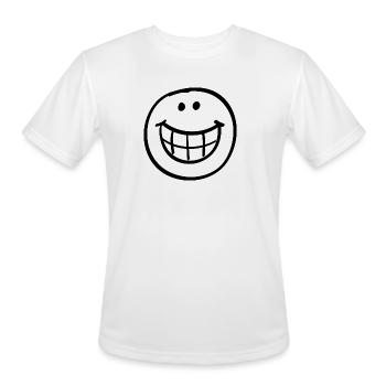 Big Smile - Men's Moisture Wicking Performance T-Shirt - white - Front - Jackson (183cm)