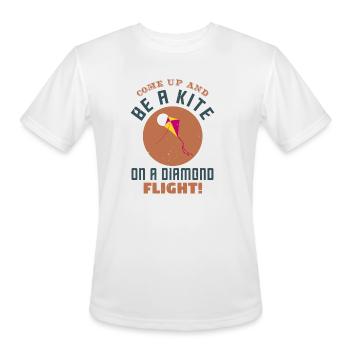 Kite Come Up And Be A On A Diamond Flight - Men's Moisture Wicking Performance T-Shirt - white - Front - Jackson (183cm)