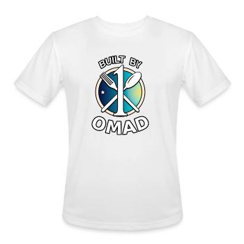 Built By One Meal A Day quote - Men's Moisture Wicking Performance T-Shirt - white - Front - Jackson (183cm)