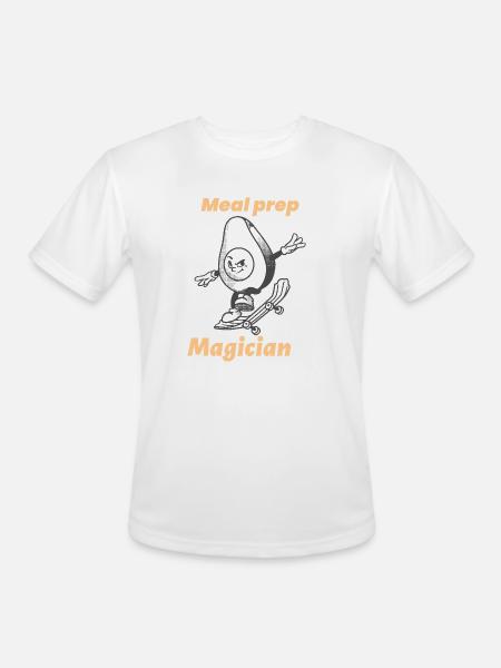 MEAL PREP MAGICIAN - Men's Moisture Wicking Performance T-Shirt - white