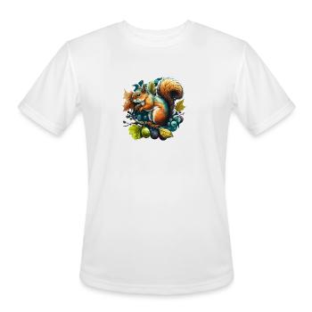 squirell fruit - Men's Moisture Wicking Performance T-Shirt - white - Front - Jackson (183cm)