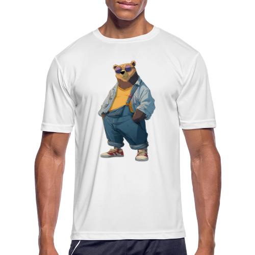 Fashion Streetwear Bear Cartoon Art - Men's Moisture Wicking Performance T-Shirt