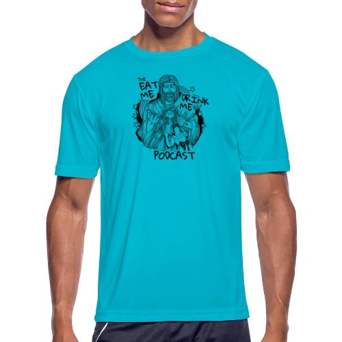 Eat Me Drink Me Podcast revamped logo - Men's Moisture Wicking Performance T-Shirt