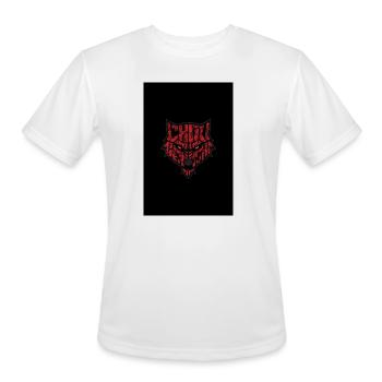 Crimson Wolf Emblem - Men's Moisture Wicking Performance T-Shirt - white - Front - Jackson (183cm)