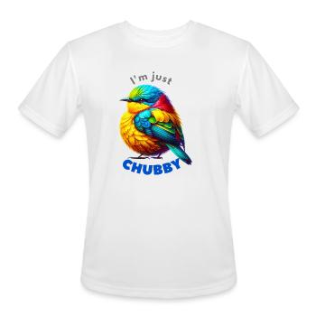 A small motley chubby bird - Men's Moisture Wicking Performance T-Shirt - white - Front - Jackson (183cm)