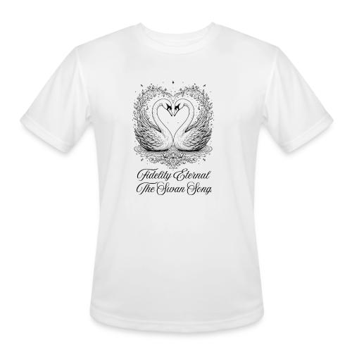Poetic Swan T-Shirt - Men's Moisture Wicking Performance T-Shirt