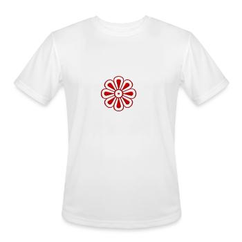 Mono Sorts small a - Men's Moisture Wicking Performance T-Shirt - white - Front - Jackson (183cm)