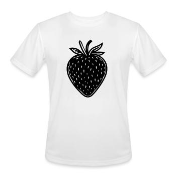 Strawberry Fruit Berries - Men's Moisture Wicking Performance T-Shirt - white - Front - Jackson (183cm)