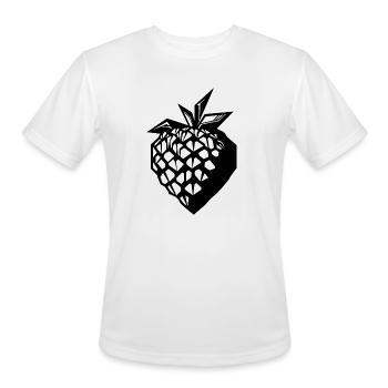 Strawberry Fruit Berries - Men's Moisture Wicking Performance T-Shirt - white - Front - Jackson (183cm)