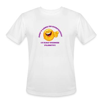 SO SURPRISED - Men's Moisture Wicking Performance T-Shirt - white - Front - Jackson (183cm)