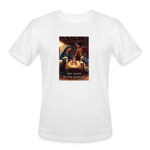 Nativity Manger T-Shirt - Men's Moisture Wicking Performance T-Shirt
