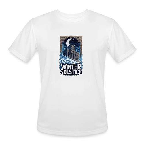 Winter Solstice Temple T-Shirt - Men's Moisture Wicking Performance T-Shirt