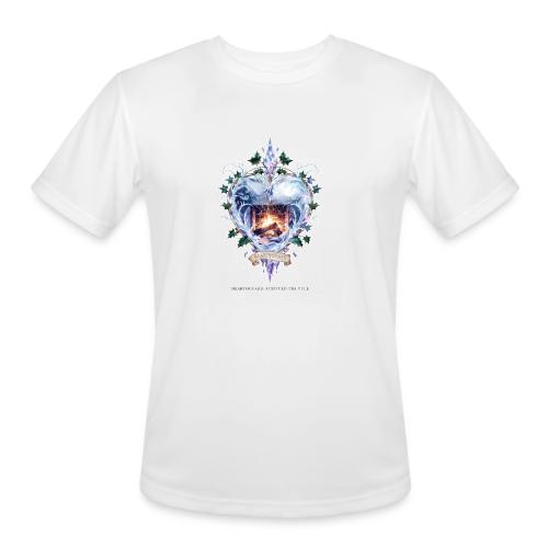Imbolc Candle Veil T-Shirt | Veiled Rebirth - Men's Moisture Wicking Performance T-Shirt