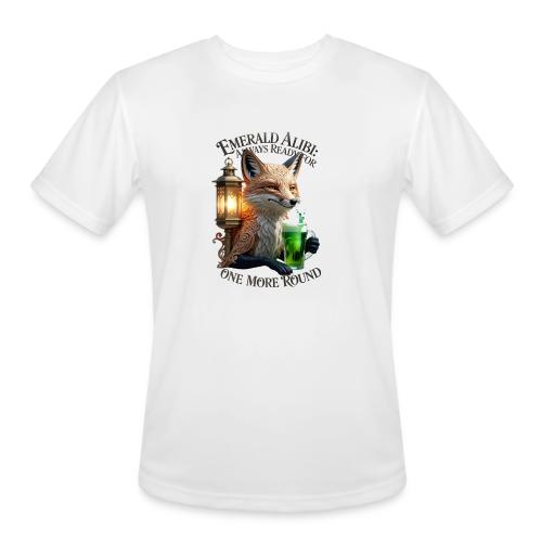 Emerald Alibi Fox Graphic Tee - Men's Moisture Wicking Performance T-Shirt