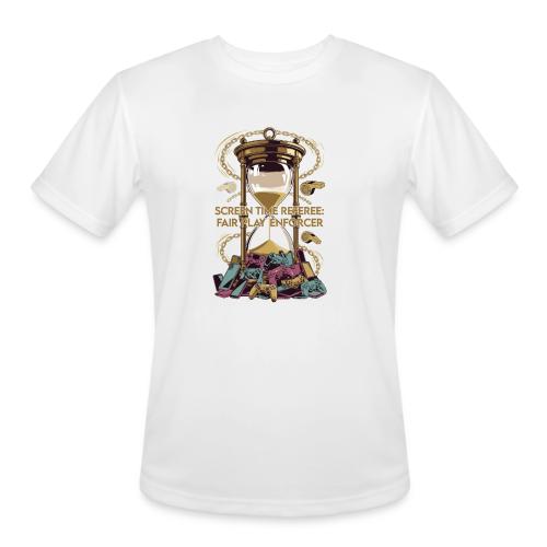 Screen Time Referee T Shirt, Fair Play Enforcer - Men's Moisture Wicking Performance T-Shirt