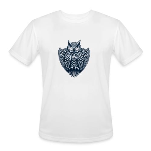 Night Watch Owl T Shirt, Sarcastic Dad Gift - Men's Moisture Wicking Performance T-Shirt